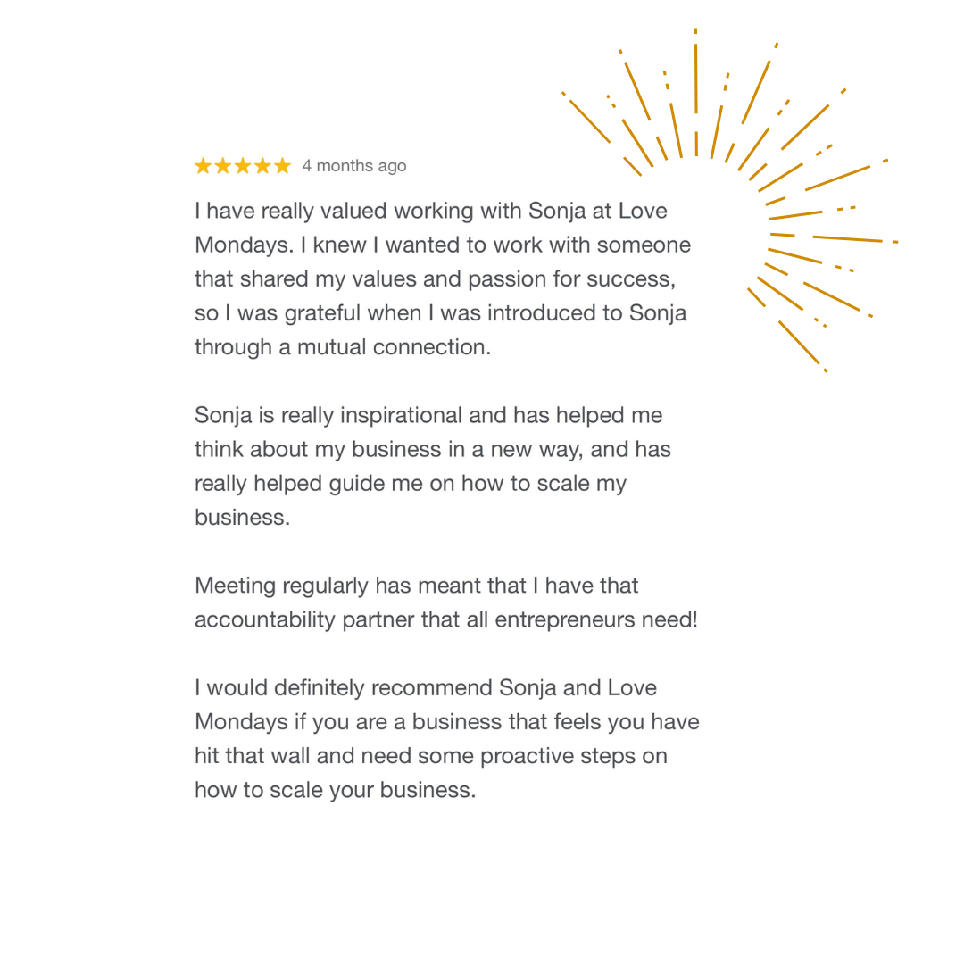 11 Sonja Leason - Business Growth - Scale My Business Academy - Testimonial