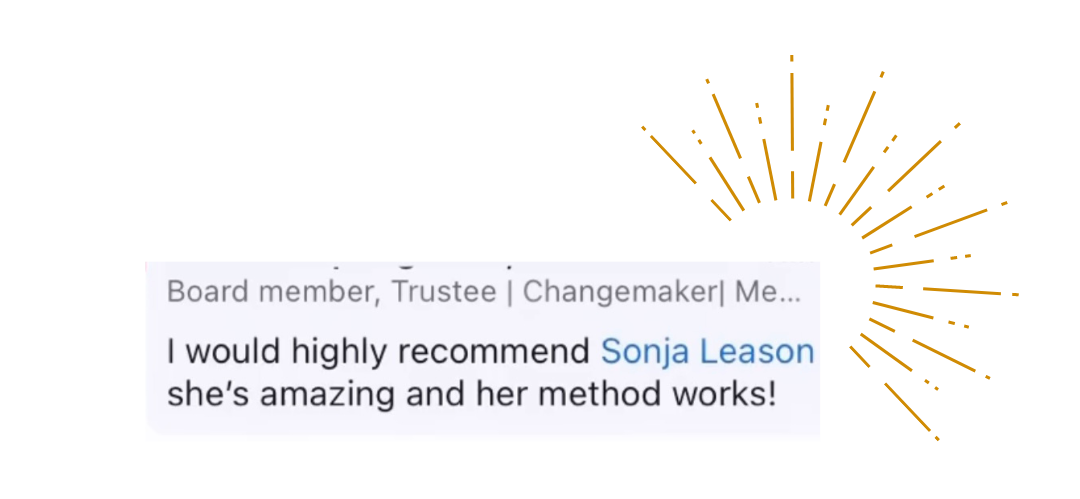 2 Sonja Leason - Business Growth - Scale My Business Academy - Testimonial