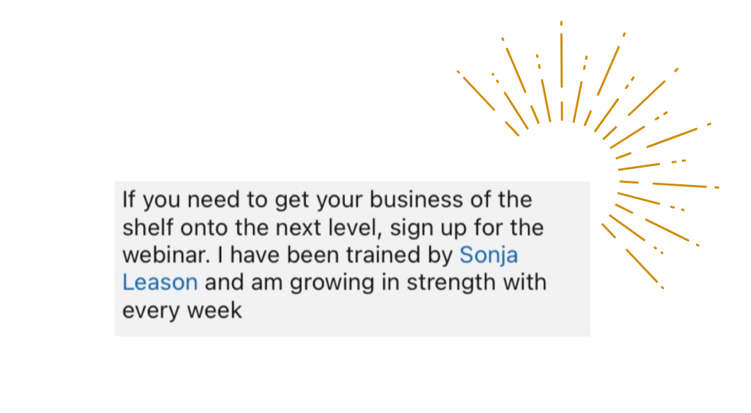 4 Sonja Leason - Business Growth - Scale My Business Academy - Testimonial